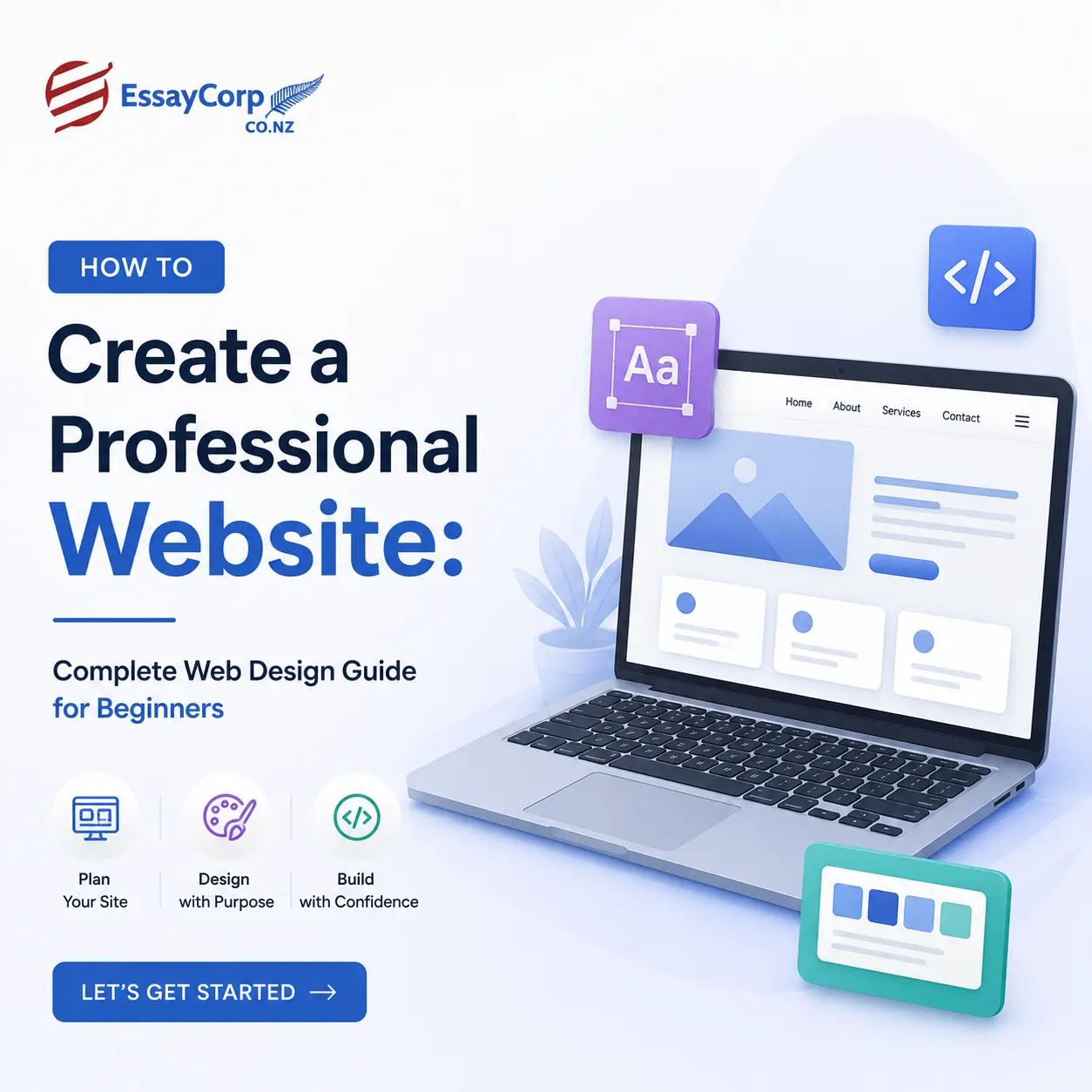 How to Create a Professional Website: Complete Web Design Guide for Beginners